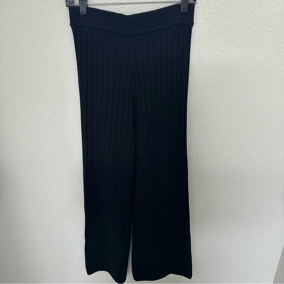 Theory wide leg rib knit athleisure pants - Picture 6 of 8